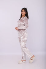 Pyjama Velours & Dentelle Rose – Image 4