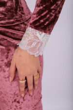 Pyjama Velours & Dentelle Vieux Rose – Image 6