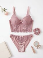 Pack : Parure Coton Interlock Violet 7 pièces & 2 Accessoires – Image 3