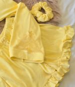 Parure 4 Pièces & 2 Accessoires Coton Interlock en Jaune Poussin – Image 3