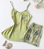 Pyjama Short  bambo vert