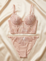 Soutien De Gorge et Culotte rose
