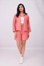 Ensemble Chemise & Short Corail en Viscose