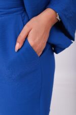 Ensemble Viscose Bleu Royal – Chemise & Short – Image 3