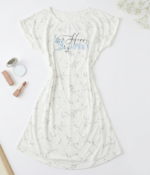 Pyjama Robe happy summer en Coton en blanc – Image 2