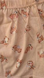 Pyjama Short Corgi Peach 100% Coton – Image 3
