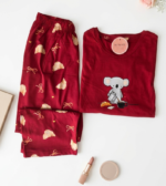 Pyjama Pantacourt Koala Rouge 100% Coton – Image 2