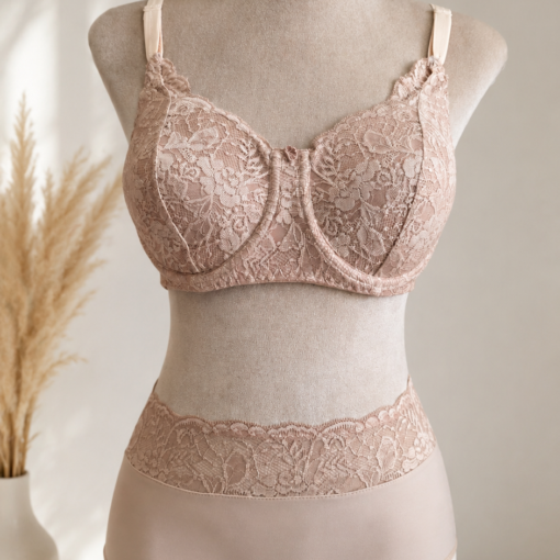 Soutien-gorge d’allaitement en dentelle – Nude