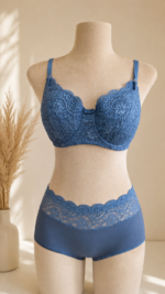 Soutien-gorge d’Allaitement Dentelle – Bleu