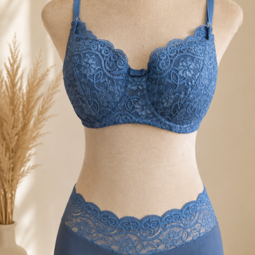 Soutien-gorge d’Allaitement Dentelle – Bleu