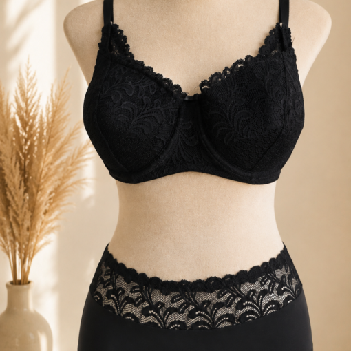 Soutien-gorge d’Allaitement Dentelle – Noir