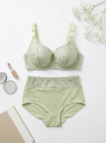 Soutien-gorge d’Allaitement Dentelle – vert – Image 2
