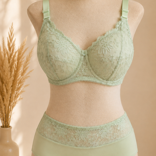 Soutien-gorge d’Allaitement Dentelle – vert