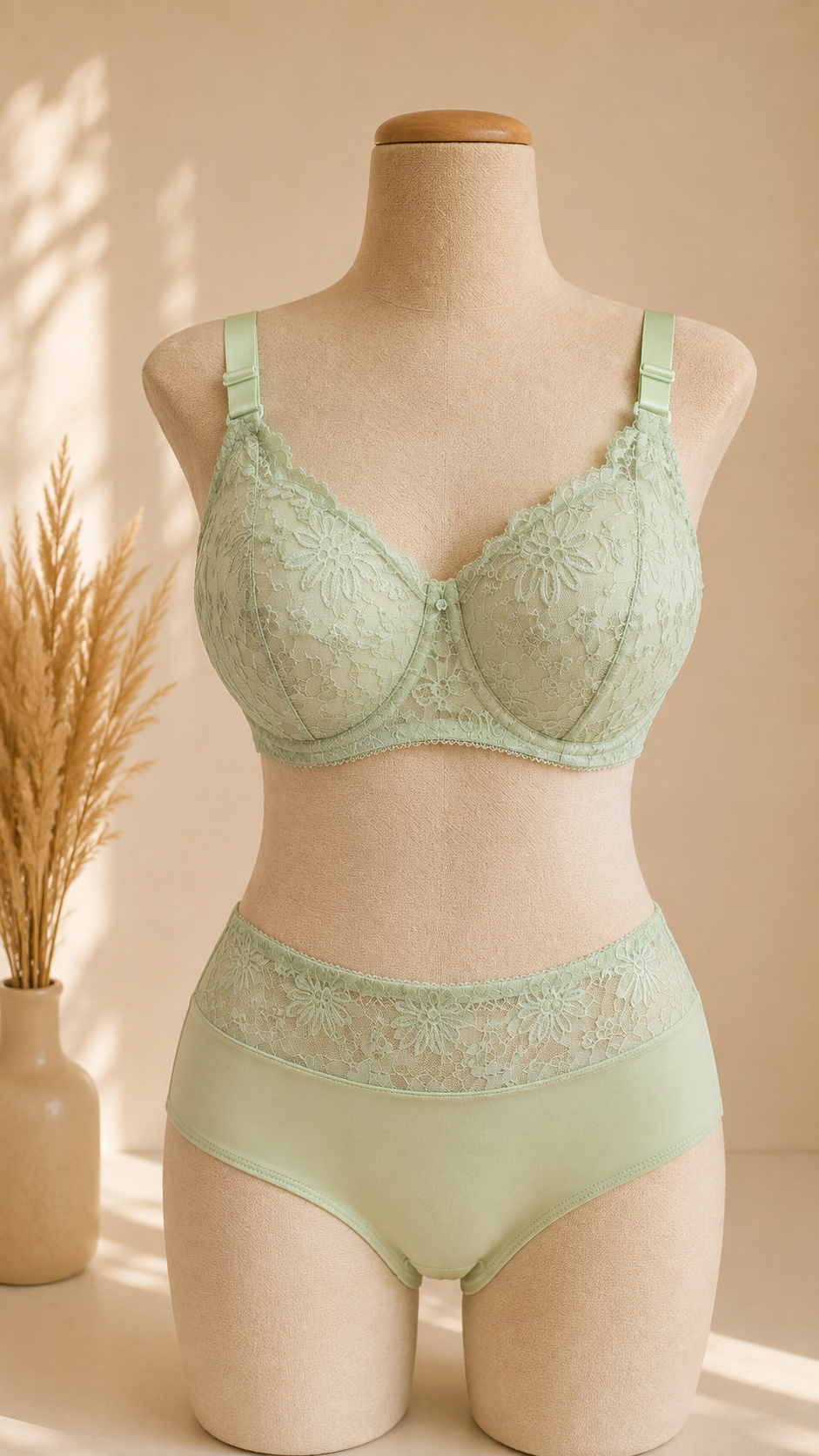 image-gen-1(20260815-201146) Soutien-gorge d’Allaitement Dentelle – vert – Image 1