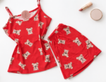 Pyjama Teddy Rouge en Coton – Image 2